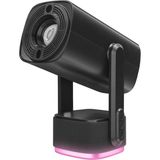 Egecen Everest PJ08, Siyah, 150 LED Lümen, 1280X720, 1xhdmı, 1xusb, Wifi, Bluetooth, 30.000 Saat LED Ömrü, 6W Speaker, 5200MAH Batarya, Taşınabilir, Android 11, 4K Destekli Projeksiyon Cihazı - 0 - Siyah