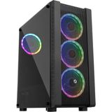 Egecen Frısby FC-9320G 600W 80PLUS 4 x Dual Rgb Kumanda Mıdı Tower Kasa - Gri - Siyah - Belirtilmemiş
