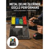 Egecen Kapsamlı Matkap Ucu Seti Organizer Kutulu Ahşap Metal Beton Delme Yeni Nesil - EC001Z-561J47
