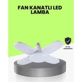 Egecen Katlanabilir 4 Kollu LED Ampül 60 Watt 6000 Lumen Beyaz Işık - EC001Z-56E9T5 - Çok Renkli