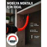 Egecen Profesyonel Esnek Tornavida Bits Uç Seti 12 Parça Manyetik Bit Adaptörlü - EC001Z-561PF4 - Çok Renkli