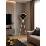 Egecen Royal Gold Rakamlı Beyaz Tripod Ayaklı Saat - Belirtilmemiş - Pembe