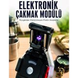 Egecen Şarjlı Çalışan El Feneri Elektronik Çakmak Emniyet Kemeri Kesici ve Tornavida - EC001Z-561DQ - Çok Renkli