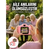 Egecen Taşınabilir Hd Dijital Kamera Video Kayıt Fotoğraf Çekim USB Bağlantılı Şar - EC001Z-561J1 - Çok Renkli
