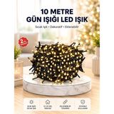 Egecen Uzun Ömürlü LED Teknolojili 10 Metre Şık Işıklı Süsleme Seti - EC001Z-560C50 - Çok Renkli