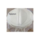 Egeçeyiz Home Şeffaf 1,3 Mm Kalın Pvc Yuvarlak Masa Örtüsü