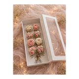 EgeConcept 8 Lİ CUPCAKE KUTUSU ÇİÇEK BASKILI 42x20x10