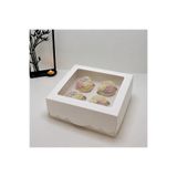 EgeConcept GENİŞ ARALIKLI 4 LÜ CUPCAKE KUTUSU 21x21x10