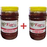 Ege'den Her Yere Domates Salçası 1 kg + Acı Biber Salçası 1 Kg.-Iki Lezzet Bir Arada - 2 kg
