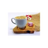 Egedeneve Zeytin Ağacı Ahşap Lokum Bölmeli Kahve Fincan Altlığı