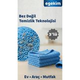 EGEKİM Çok Amaçlı Mikrofiber Bez – Ev, Araç, Mutfak İçin Profesyonel Temizlik 3 Adet