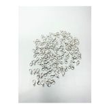 Egem aksesuar 10 Adet Gümüş Renk Metal 502 Papağan Kilit-kapama (12x6mm)