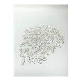 Egem aksesuar 50 Adet Gümüş Renk Metal 502 Papağan Kilit-kapama (12x6mm)