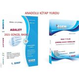 Egem Eğitim Yayınları Adalet 1. Sınıf 2. Yarıyıl Konu Anlatımlı Çözümlü Soru Bankası + Çıkmış Sorular Bahar