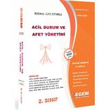 Egem Eğitim Yayınları AÖF 2. Sınıf Acil Durum ve Afet Yönetimi Bahar Dönemi Konu Anlatımlı Soru Bankası