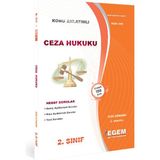 Egem Eğitim Yayınları Aöf 2. Sınıf Ceza Hukuku Güz Dönemi Konu Anlatımlı Soru Bankası