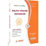 Egem Eğitim Yayınları AÖF 2. Sınıf Kalite Yönetim Sistemleri Bahar Dönemi Konu Anlatımlı Soru Bankası