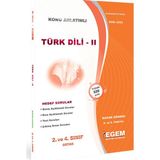 Egem Eğitim Yayınları AÖF 2. Sınıf Türk Dili - II Bahar Dönemi Konu Anlatımlı Soru Bankası
