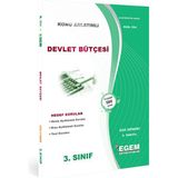 Egem Eğitim Yayınları Aöf 3. Sınıf Devlet Bütçesi Güz Dönemi Konu Anlatımlı Soru Bankası