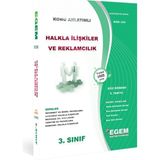 Egem Eğitim Yayınları AÖF 3. Sınıf Halkla İlişkiler ve Reklamcılık(Güz Dönemi) Konu Anlatımlı Soru Bankası Tüm Dersler