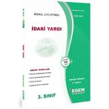 Egem Eğitim Yayınları AÖF 3. Sınıf İdari Yargı Bahar Dönemi Konu Anlatımlı Soru Bankası