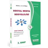 Egem Eğitim Yayınları Aöf 3. Sınıf Sosyal Medya Sosyolojisi Bahar Dönemi Konu Anlatımlı Soru Bankası