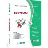 Egem Eğitim Yayınları AÖF 3. Sınıf Sosyoloji Konu Anlatımlı Soru Bankası-Güz Dönemi(5. Yarıyıl)