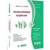 Egem Eğitim Yayınları AÖF 3. Sınıf Uluslararası İlişkiler Bahar Dönemi Konu Anlatımlı Soru Bankası