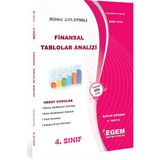 Egem Eğitim Yayınları AÖF 4. Sınıf Finansal Tablolar Analizi Bahar Dönemi Konu Anlatımlı Soru Bankası