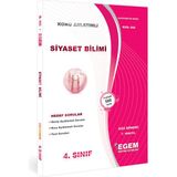 Egem Eğitim Yayınları Aöf 4. Sınıf Siyaset Bilimi Güz Dönemi Konu Anlatımlı Soru Bankası