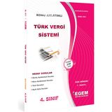 Egem Eğitim Yayınları Aöf 4. Sınıf Türk Vergi Sistemi Güz Dönemi Konu Anlatımlı Soru Bankası