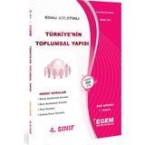 Egem Eğitim Yayınları AÖF 4. Sınıf Türkiye'nin Toplumsal Yapısı Güz Dönemi Konu Anlatımlı Soru Bankası