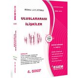 Egem Eğitim Yayınları AÖF 4. Sınıf Uluslararası İlişkiler Bahar Dönemi Konu Anlatımlı Soru Bankası