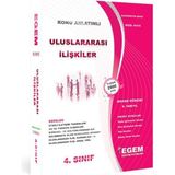 Egem Eğitim Yayınları AÖF 4. Sınıf Uluslararası İlişkiler Konu Anlatımlı Soru Bankası-Bahar Dönemi(8. Yarıyıl)