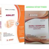 Egem Eğitim Yayınları AÖF Açık Öğetim Adalet 2. Sınıf Güz Dönemi Konu Anlatımlı Soru + Soru Bankası