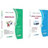 Egem Eğitim Yayınları AÖF Sosyoloji Bölümü 3. Sınıf 6. Yarıyıl Bahar Dönemi Konu Anlatımlı Soru Bankası Set