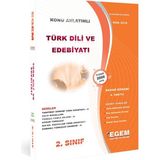Egem Eğitim Yayınları AÖF Türk Dili ve Edebiyatı 2. Sınıf 4. Dönem (Bahar) Konu Anlatımlı Soru Bankası (Ciltli)