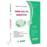 Egem Eğitim Yayınları AÖF Türk Dili ve Edebiyatı 3. Sınıf Güz Dönemi Konu Anlatımlı Soru Bankası