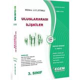 Egem Eğitim Yayınları Uluslararası İlişkiler 3. Sınıf 6. Yarıyıl Konu Anlatımlı Çözümlü Soru Bankası Tüm Dersler Bahar