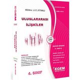 Egem Eğitim Yayınları Uluslararası İlişkiler 4. Sınıf 8. Yarıyıl Konu Anlatımlı Çözümlü Soru Bankası Tüm Dersler Bahar
