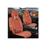 Egemenotoaksesuar Mercedes CL Lüks Deri Ön/Arka Set Tarçın Oto Koltuk Kılıfı