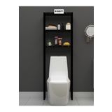 EGEMEV Wc Arkası Ahşap Raf Banyo Tuvalet Düzenleyici Wc Üstü Raf 3 Raflı Banyo Düzenleyici