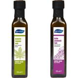 Egenatura 250 ml Kenevir Tohumu Yağı+ 250 ml Üzüm Çekirdeği Yağı Soğuk Sıkım Cam Şişe 2X250 ml 2'li Avantaj Seti - 125 ml