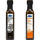 Egenatura Çörekotu Yağı 250 ml + Kabak Çekirdeği Yağı 250 ml Cam Şişe, Soğuk Sıkım 2 x 250 ml