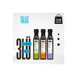 egenatura TALAS: Kenevir Tohumu+Kabak Çek.+Keten Tohumu Yağı 3x250 Ml. Cam Şişe Soğuk Sıkım