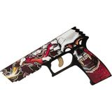Egenin Sepeti Ahşap Cs-Go Blood P250 Lastik Atar Oyuncak Tabanca - Siyah