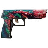 Egenin Sepeti Ahşap Cs-Go Hyper Beast P250 Lastik Atar Oyuncak Tabanca - Kırmızı