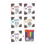 Egenis Çocuklar İçin Mandala Boyama Seti (5 Kitap)+12'li Keçeli Kalem Hediyeli