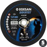 Egesan 230 x 1,9 x 22,23 mm Inox Kesici Taş | Paslanmaz Çelik Kesme Diski | 5 Adet