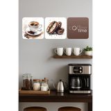 EGESTA 19x19cm Modern Coffee Bar Yazısı Kahve Köşesi Duvar Sticker/Dekoru | Mutfak Cafe Duvar Süsü